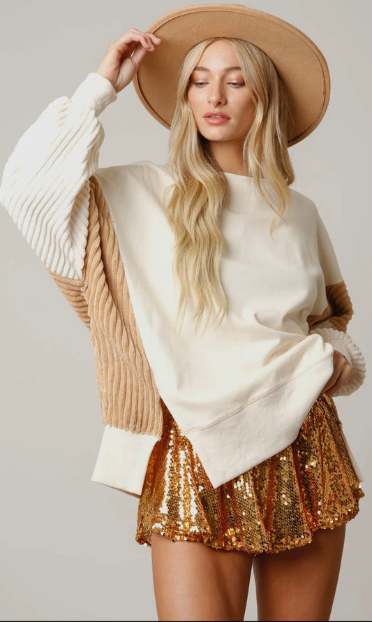 Cream Brûlée Oversized Sweater