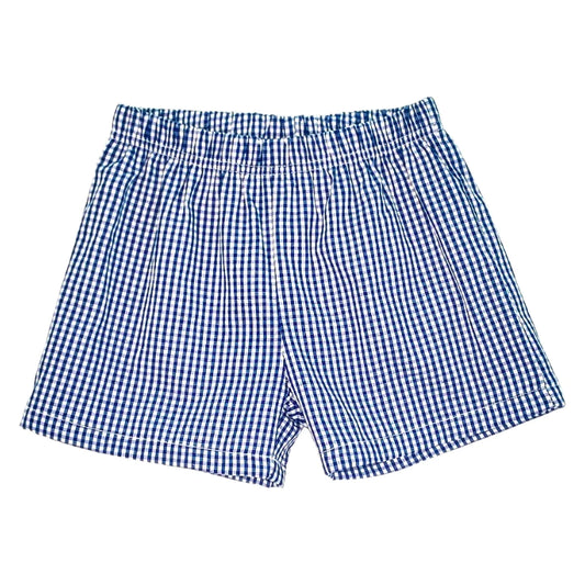 Boys Royal Blue Gingham Shorts