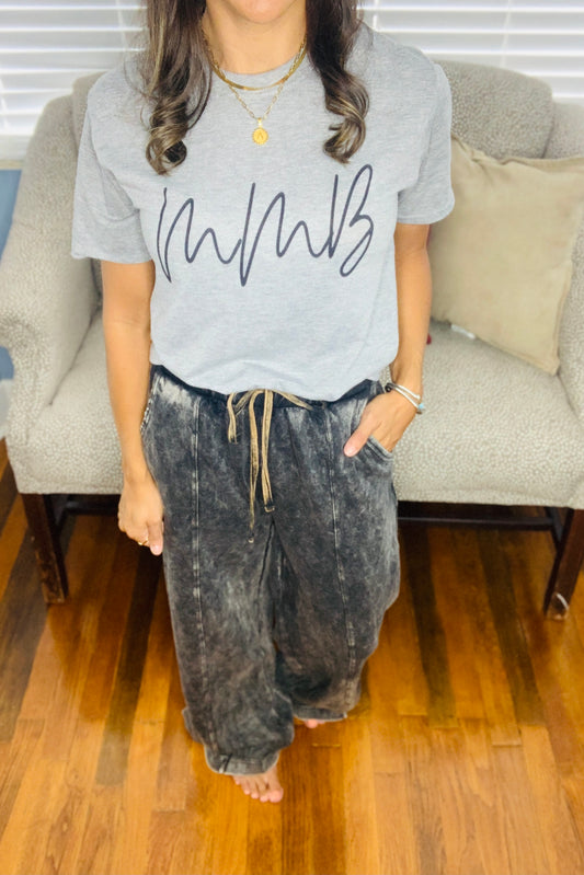 Acid Wash Comfort Pants