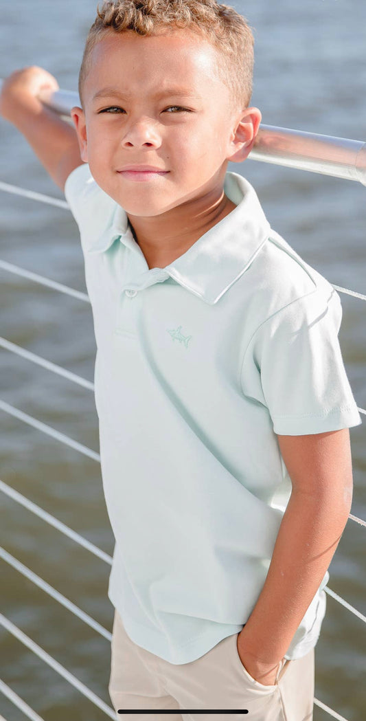 Seafoam Signature Pima Polo